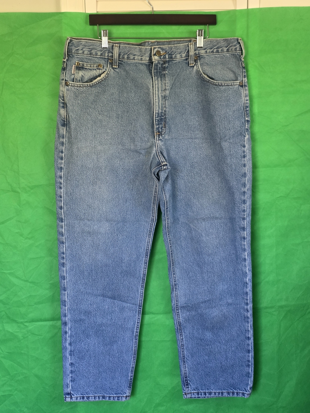 Carhartt Men’s 40x30 Light Wash Straight Leg Workwear Jeans